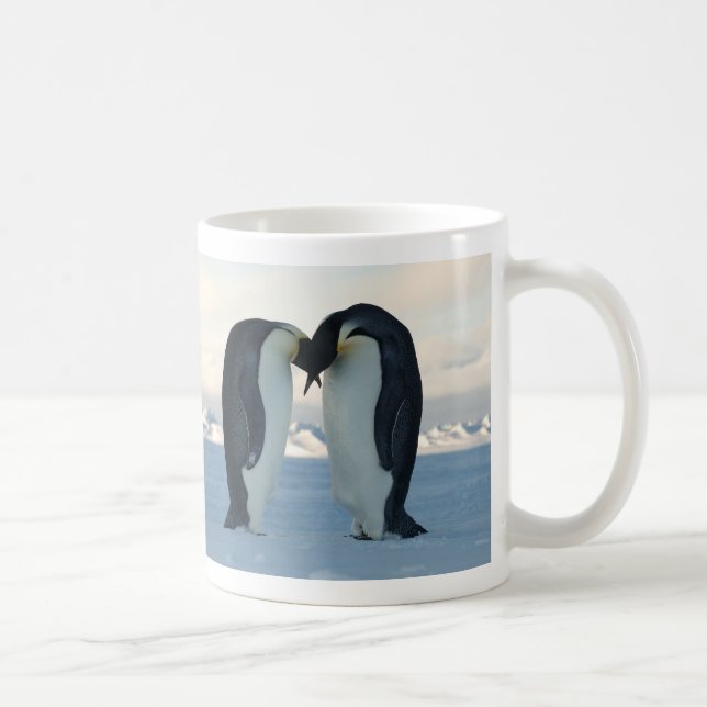 Emperor Penguin Courtship Coffee Mug (Right)