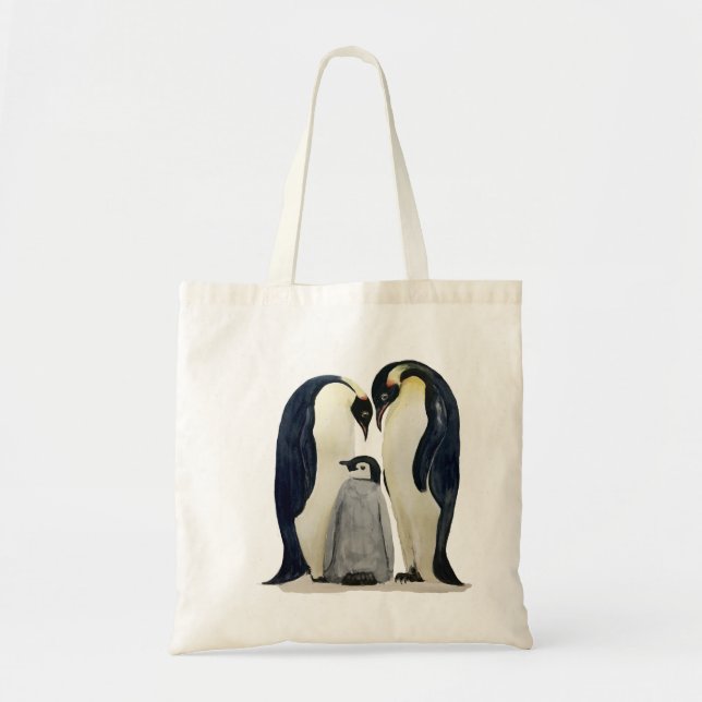 Emperor Penguin design Tote Bag (Front)