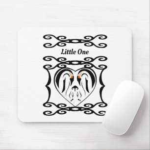 Emperor Penguin Elegant Iron Monogram Mouse Pad