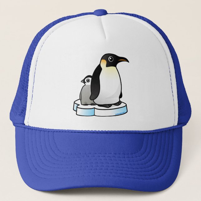 Emperor Penguin with Chick Trucker Hat (Front)