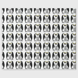 Emperor Penguins and chick Wrapping Paper