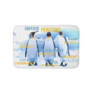 Emperor Penguins Bath Mat