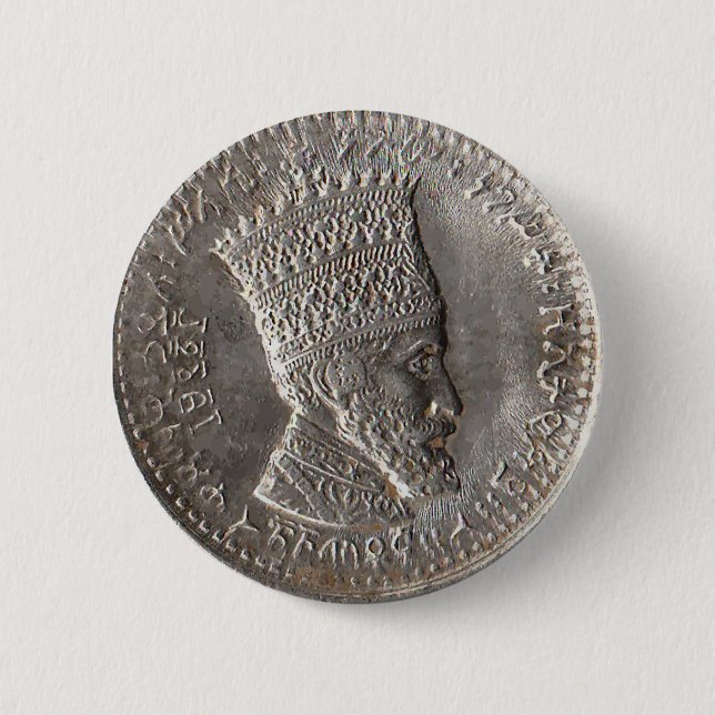 Emperor Selassie I Pin (Front)