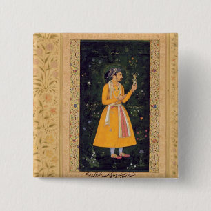 Emperor Shah Jahan (1592-1666) (r.1627-1658) as a 15 Cm Square Badge