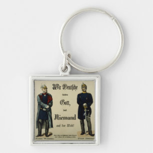 Emperor Wilhelm I and Prince Bismarck Key Ring