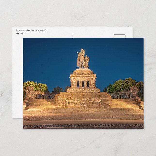 Emperor William Koblenz Postcard (Front/Back)