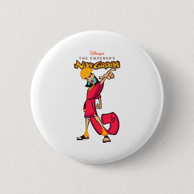 Emperors New Groove Kuzco  6 Cm Round Badge (Front)