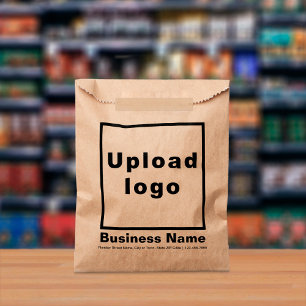 Emphasised Business Name & Logo on Brown Paper Bag