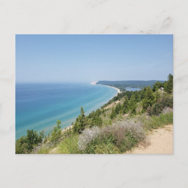 Empire Bluff Lookout, Sleeping Bear Dunes NL, MI Postcard (Front)