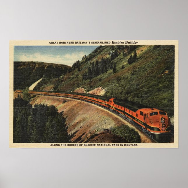 Empire Builder Train Poster (Front)
