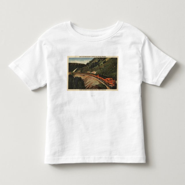 Empire Builder Train Toddler T-Shirt (Front)