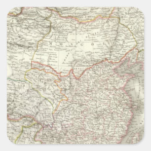 Empire Chinois, Japon - Chinese Empire and Japan Square Sticker