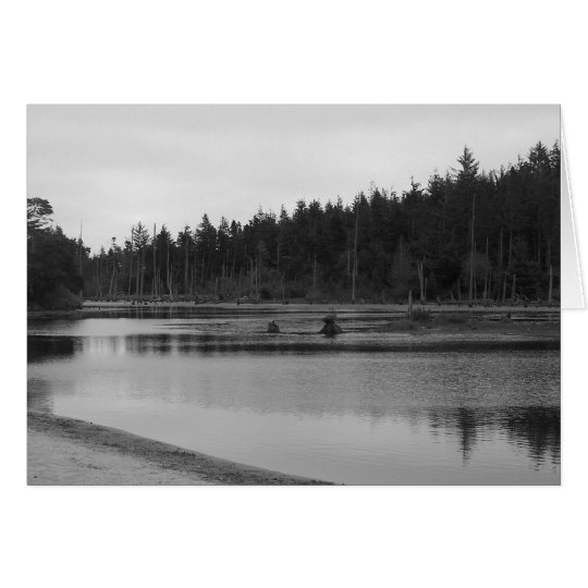 Empire Lake In Black & White Card