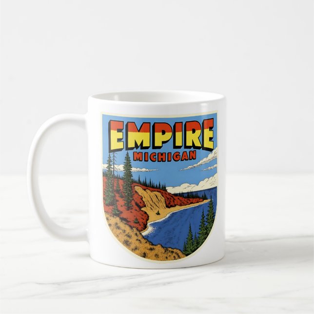 Empire Michigan Vintage  Coffee Mug (Left)