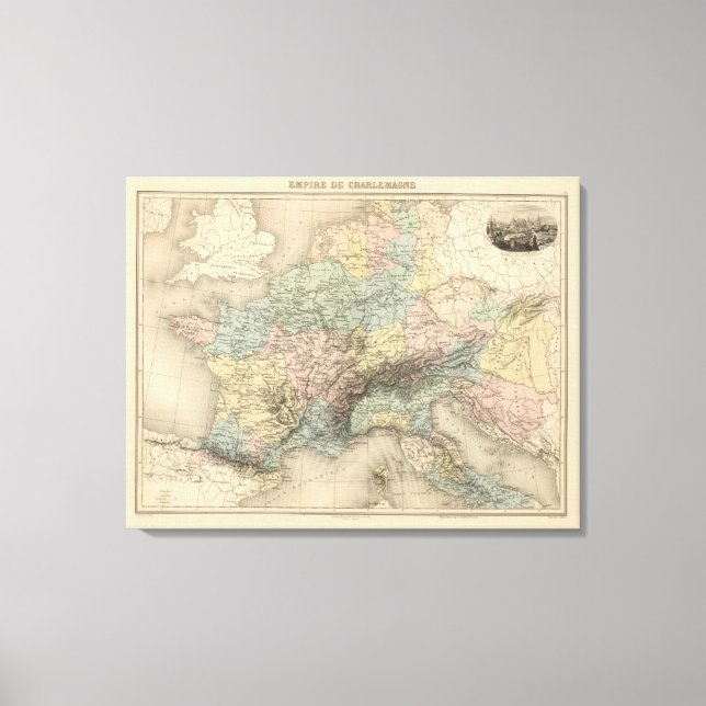 Empire of Charlemagne Canvas Print (Front)