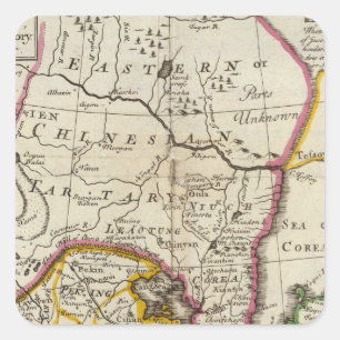 Empire of China, island of Japan Square Sticker