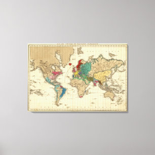 Empire of Napoleon Bonaparte 1811 AD Canvas Print