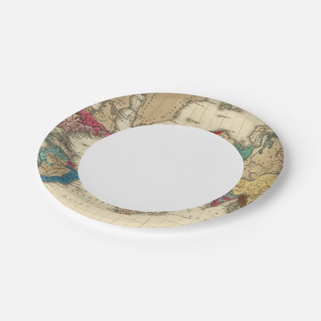 Empire of Napoleon Bonaparte 1811 AD Paper Plate (Angled)