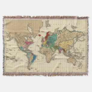 Empire of Napoleon Bonaparte 1811 AD Throw Blanket