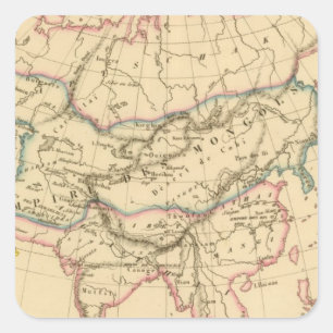 Empire of the Mongols Square Sticker
