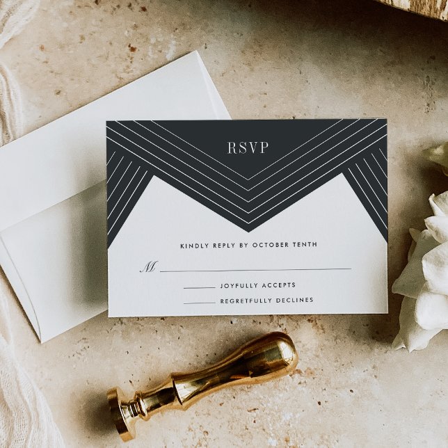 Empire RSVP Card | Charcoal (Creator Uploaded)