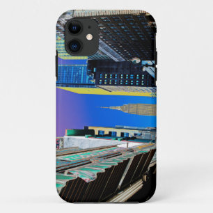Empire Sate Building from 42nd St New York Poster iPhone 11 Case