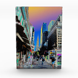 Empire Sate Building from 42nd St New York Poster Photo Block