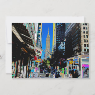Empire Sate Building from 42nd St New York Poster Save The Date