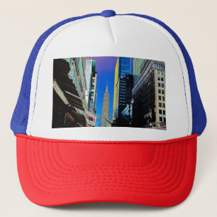 Empire Sate Building from 42nd St New York Poster Trucker Hat