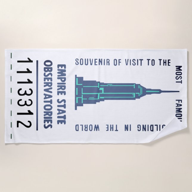 EMPIRE STATE BEACH TOWEL (Front)