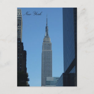 empire state blue postcard