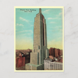 Empire State Building 1930s Postcard