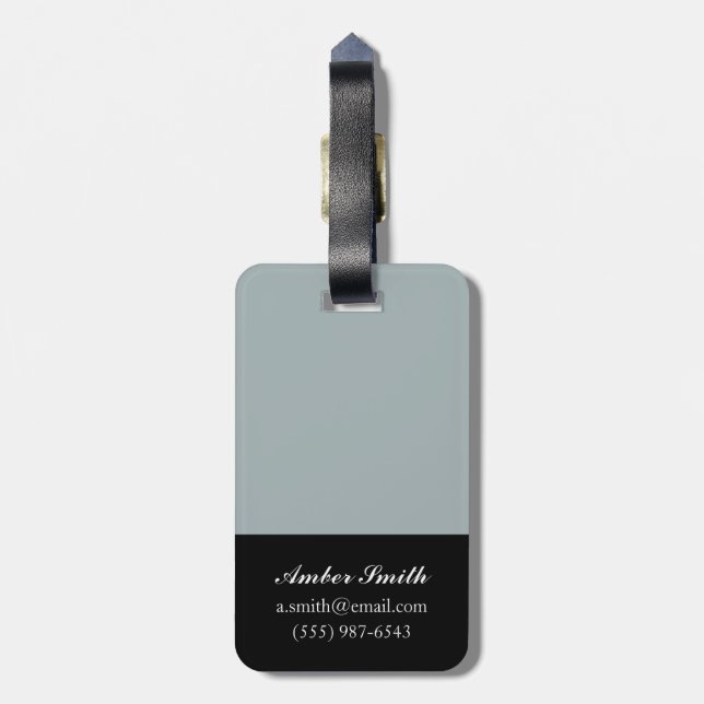Empire State Building 2012 Luggage Tag (Back Vertical)