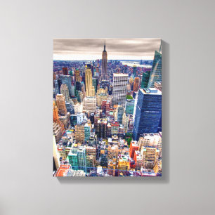 Empire State Building and Midtown Manhattan Canvas Print