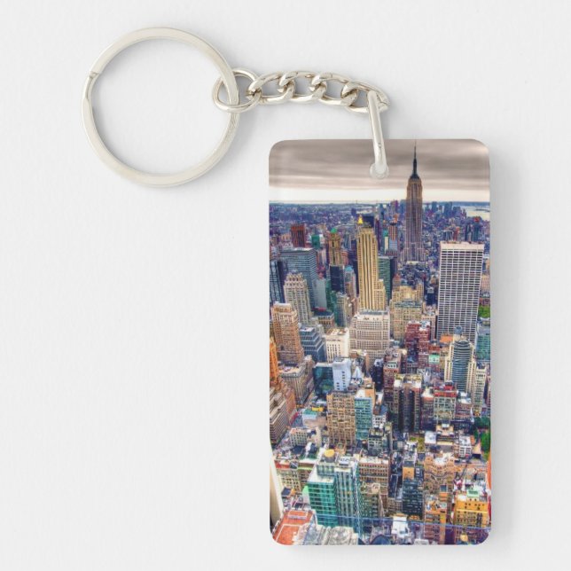 Empire State Building and Midtown Manhattan Key Ring (Front)