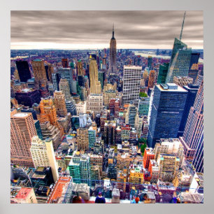 Empire State Building and Midtown Manhattan Poster