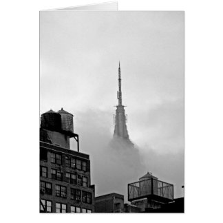Empire State Building in Clouds