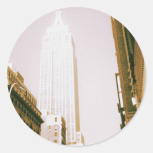 Empire State Building, New York City Classic Round Sticker
