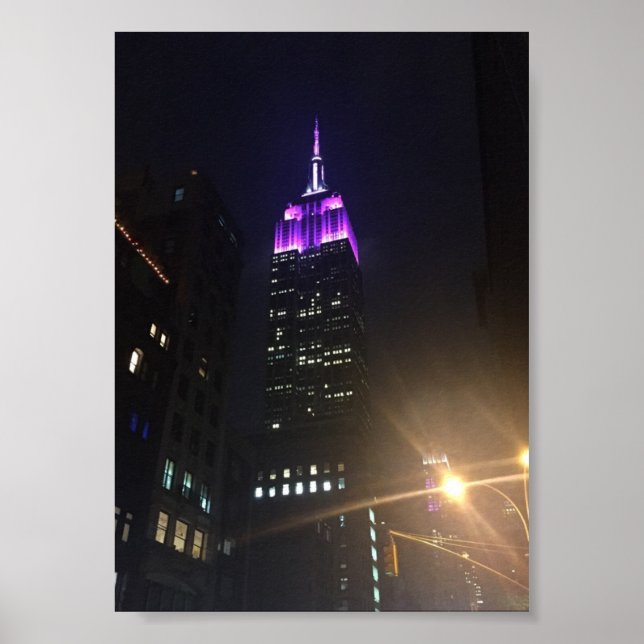 Empire State Building New York City NYC Photo Poster (Front)