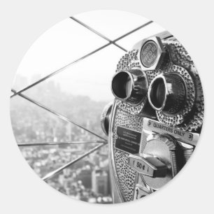 Empire State Building New York Pro Photo Classic Round Sticker