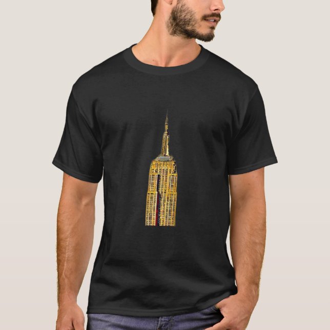 Empire State Building New York   T-Shirt (Front)