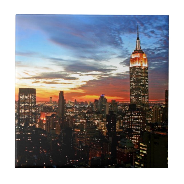 Empire State Building New York Tile (Front)