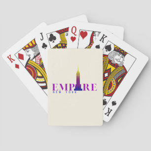 Empire State Building-New York-Vibrant Playing Cards
