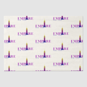 Empire State Building-New York-Vibrant Purple Tissue Paper