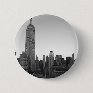 Empire State Building Photo 2 6 Cm Round Badge