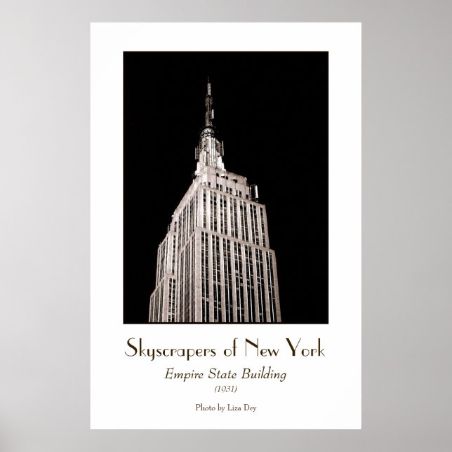 Empire State Building Poster (Tinted) (Front)