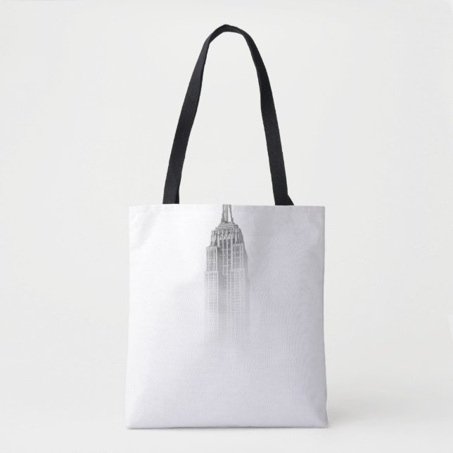 EMPIRE STATE BUILDING SKETCH TOTE BAG (Front)