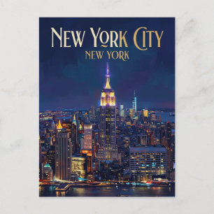 Empire State Building USA Postcard