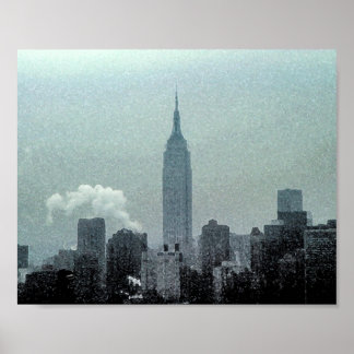 Empire State Building Watercolor 8x10 Poster