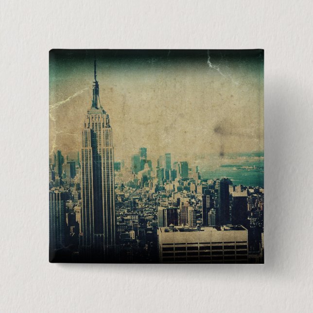 Empire State of Mind 15 Cm Square Badge (Front)